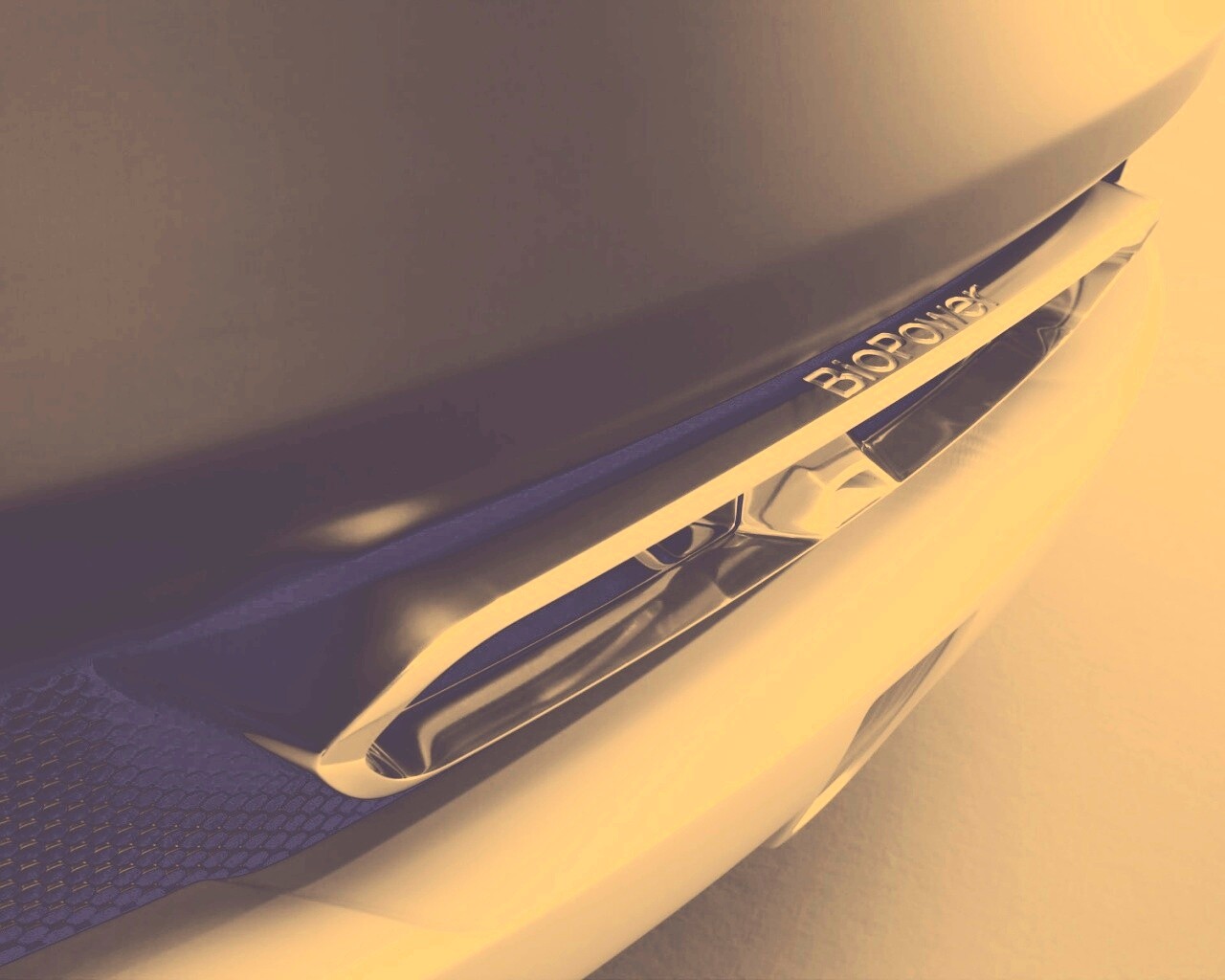 Хромированный бампер обои