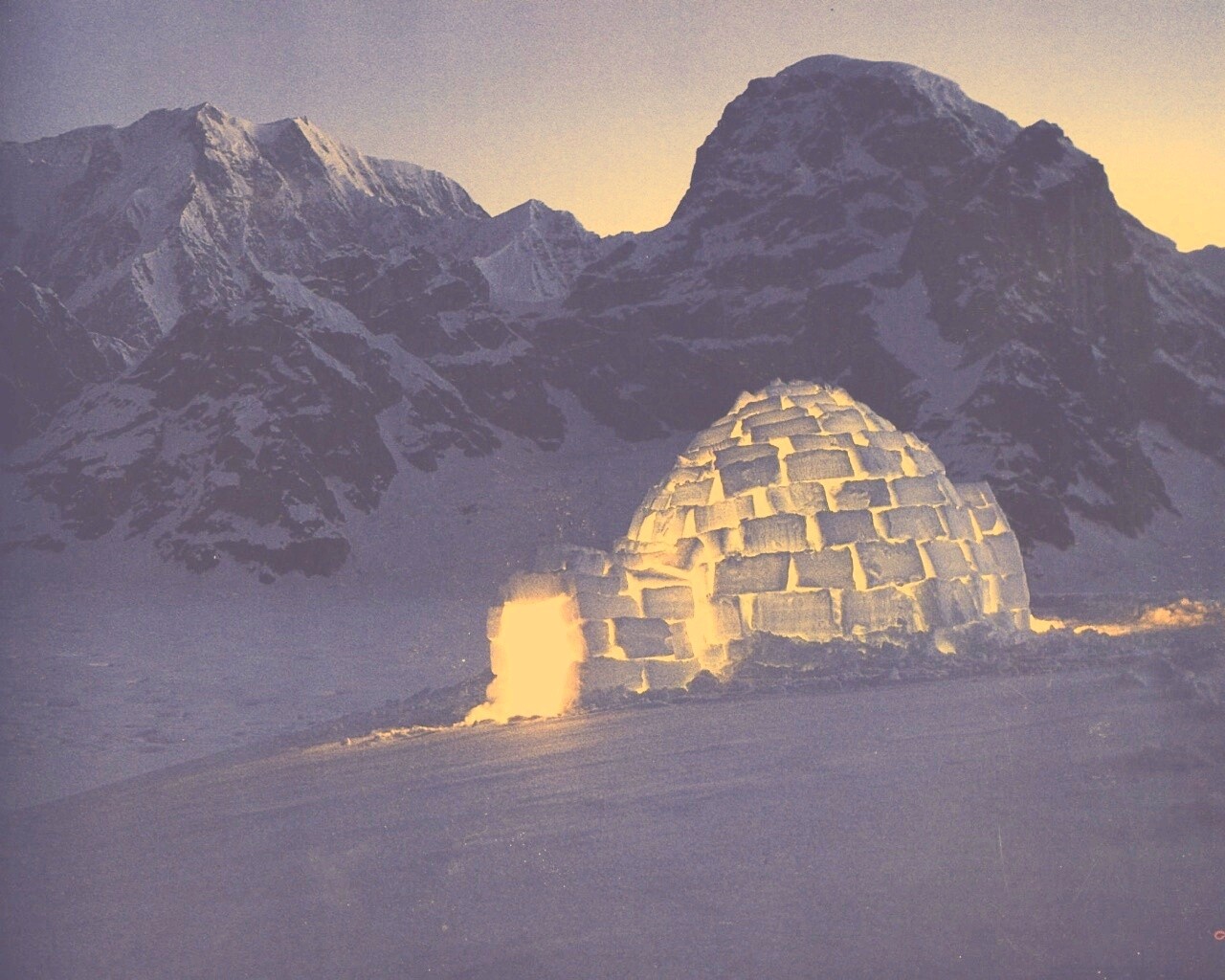 Иглу изо льда обои