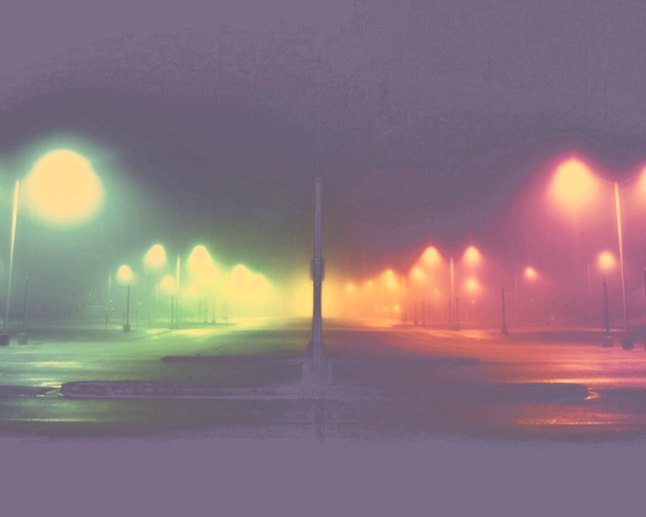 Радужные огни обои