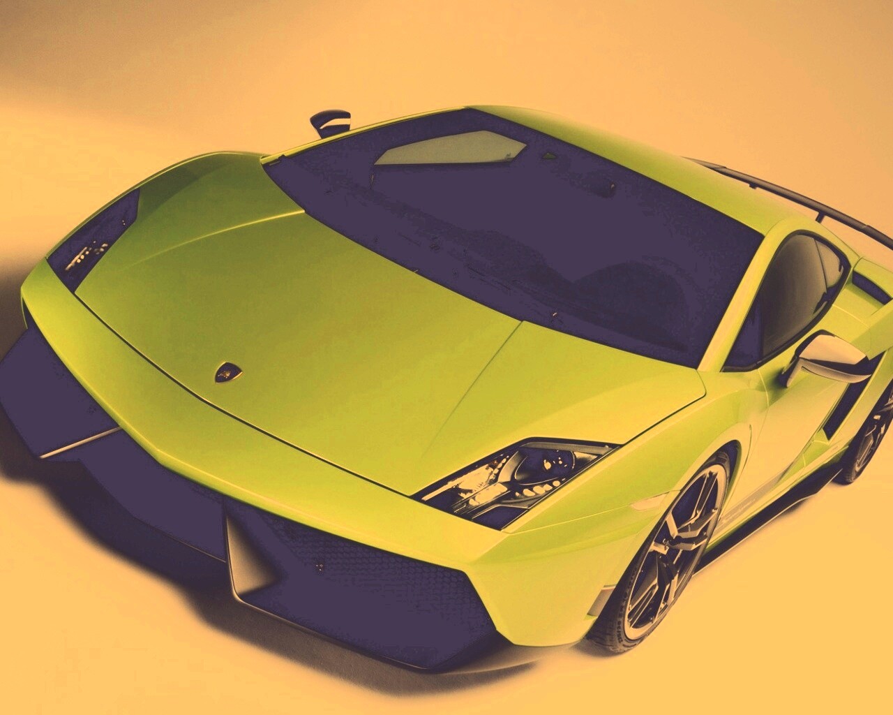 Зеленый Ламбо обои