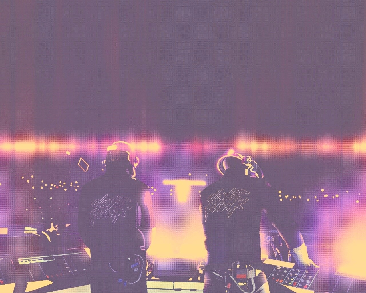 Концерт Daft Punk обои