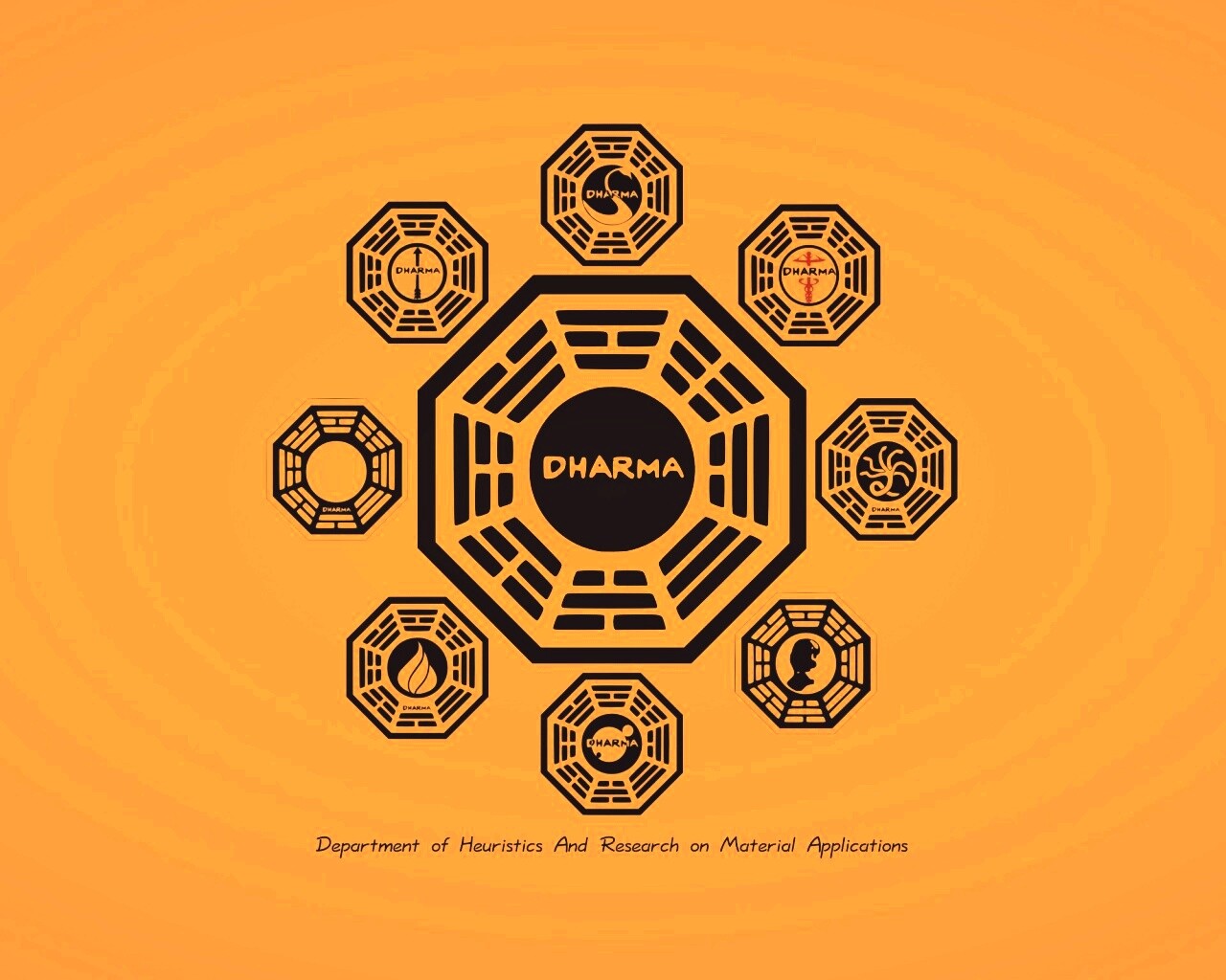 Логотипы станций Дхарма обои