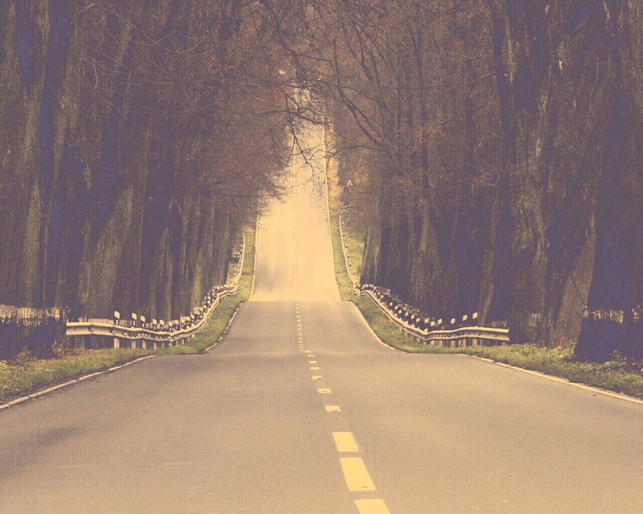 Дорога уходит ввысь обои