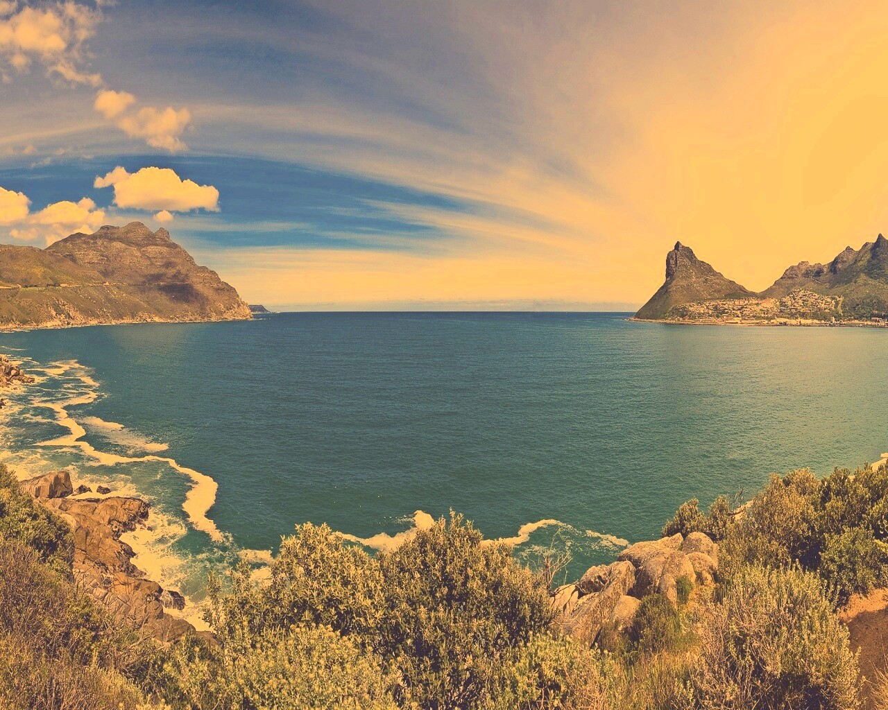 Красивая бухта обои