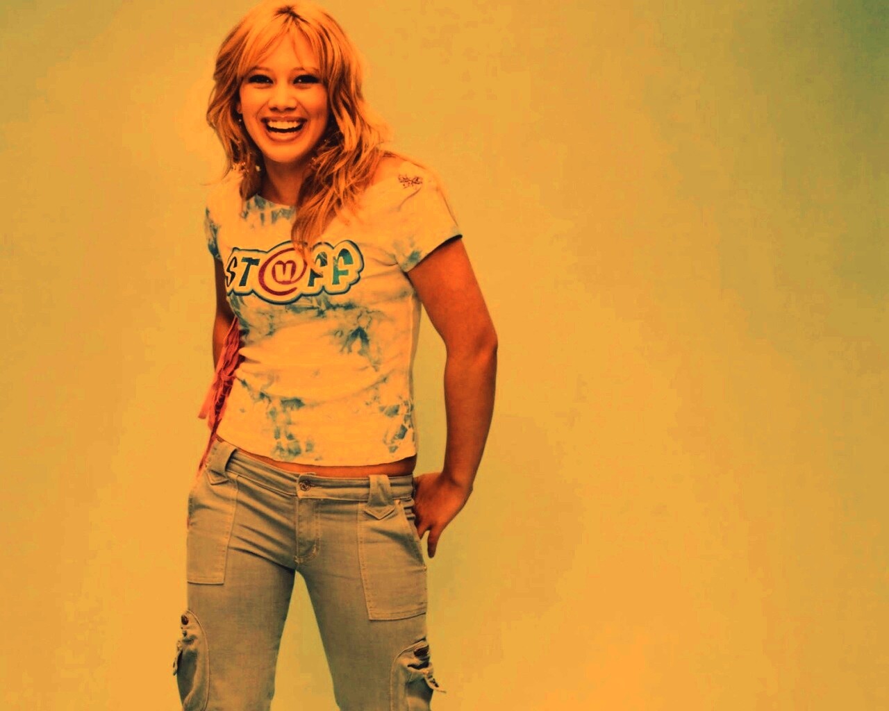 Хилари Дафф смеется обои