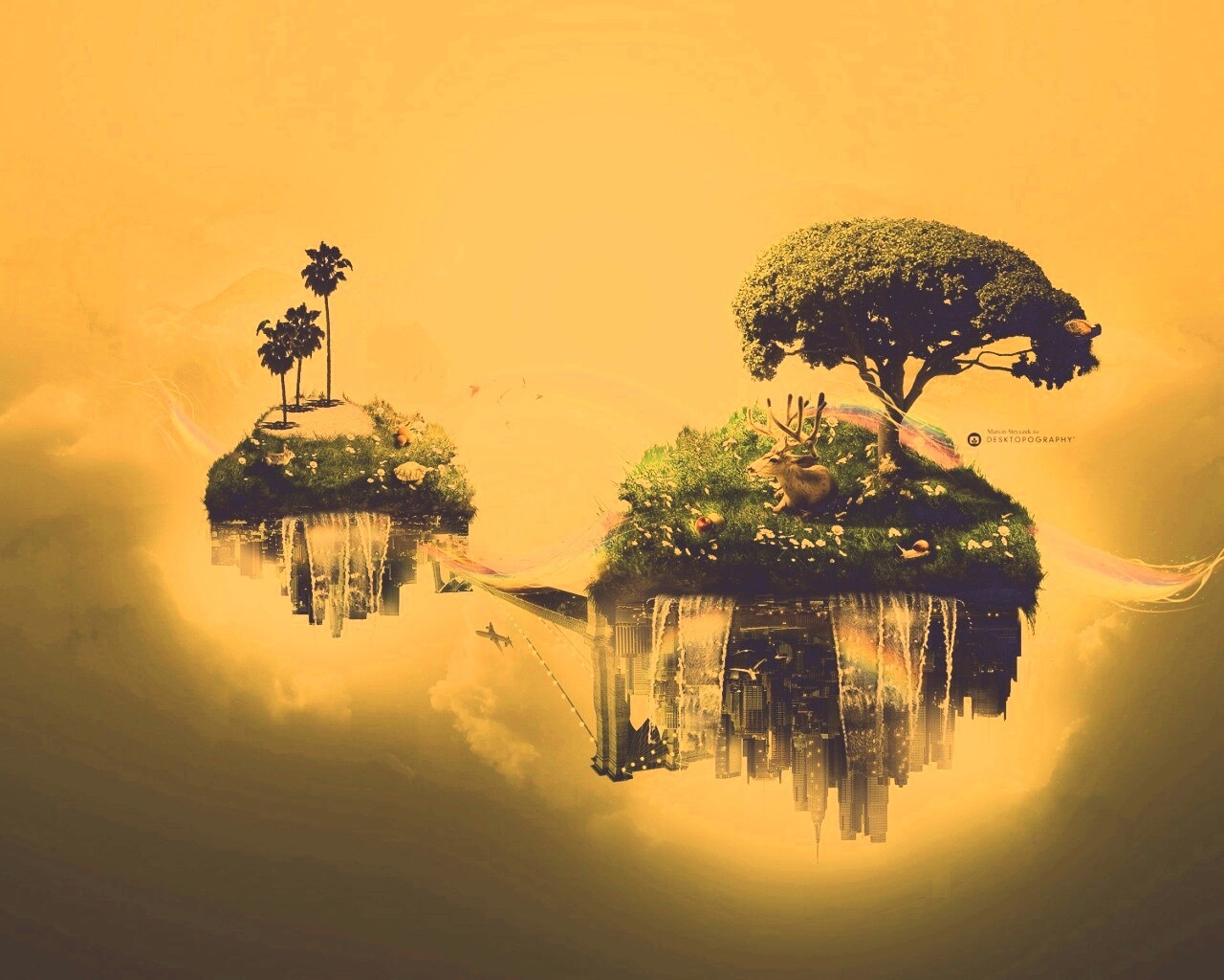 Парящие острова обои