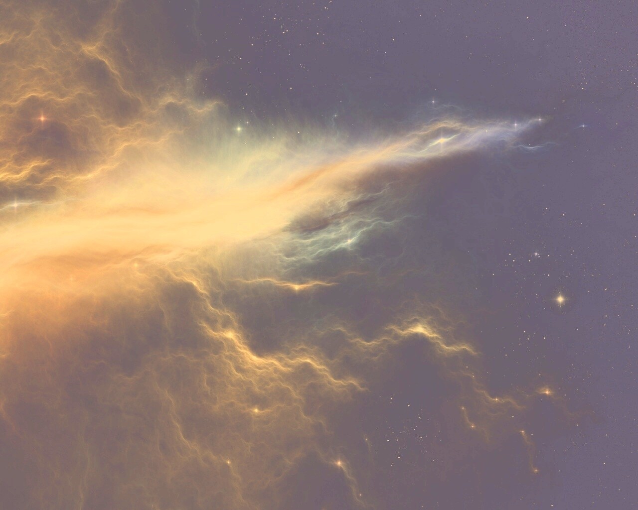 Туманность в глубинах космоса обои