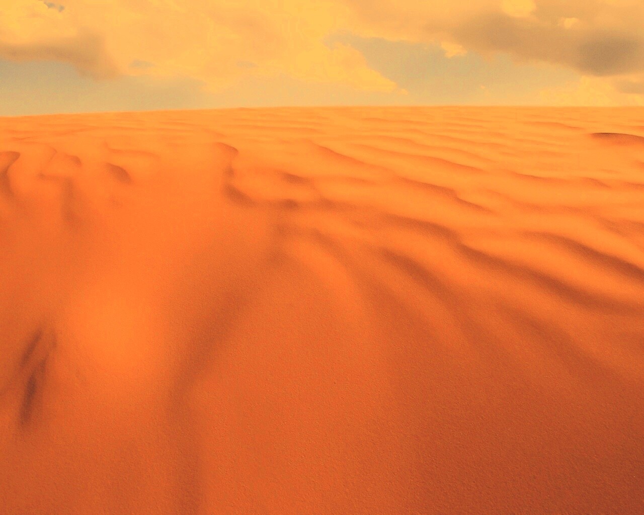 Оранжевые пески пустыни обои