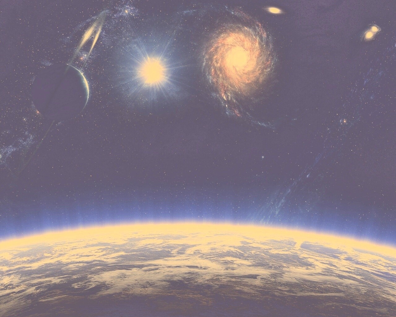 Бесконечный черный космос обои