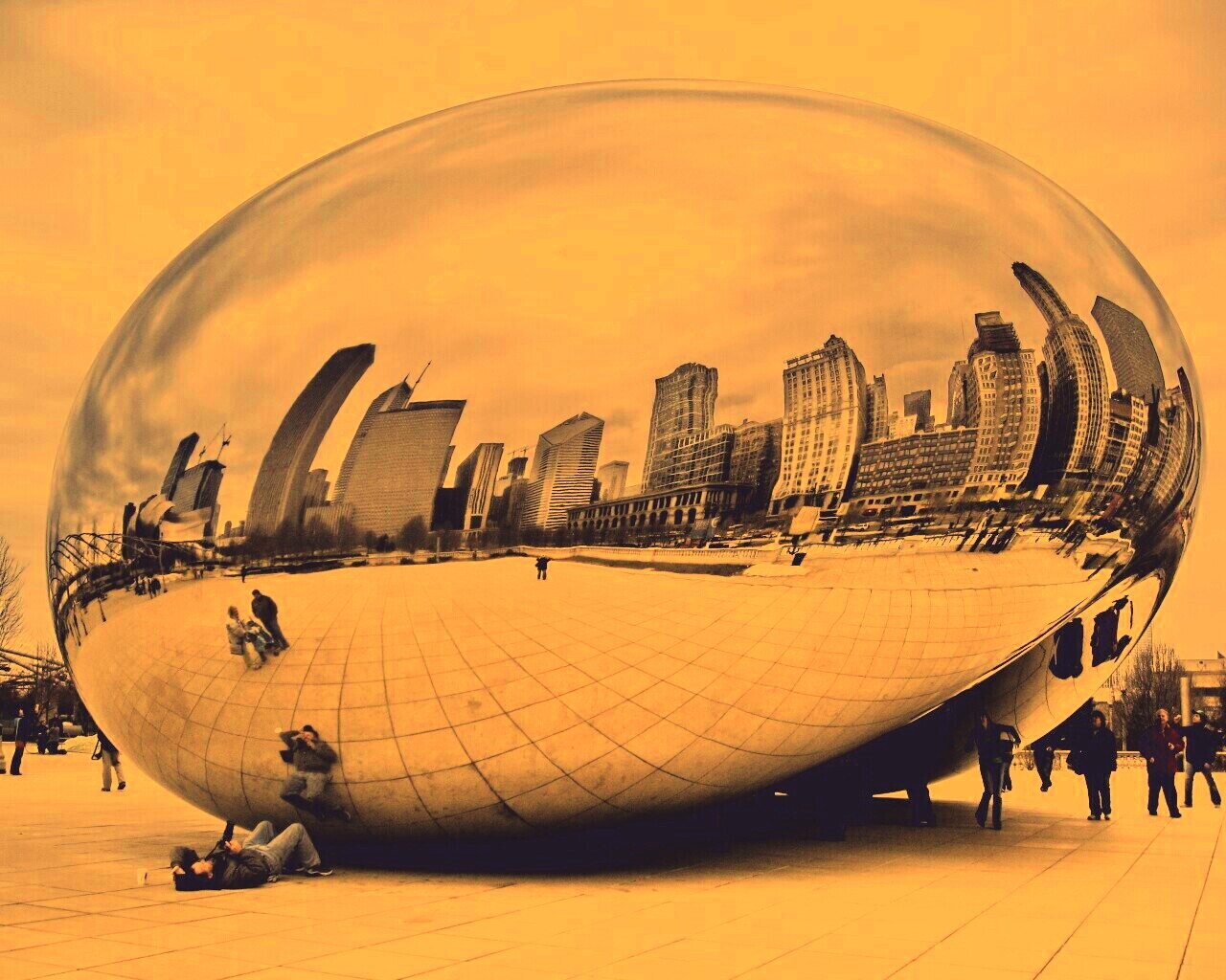 Облачные ворота обои