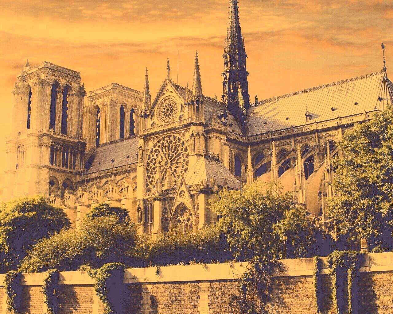 Собор парижской Богоматери обои