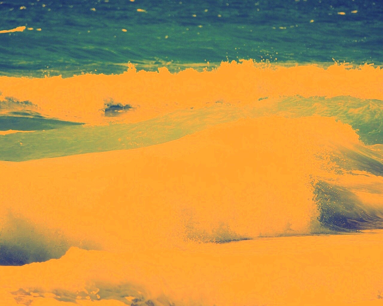 Голубые волны обои