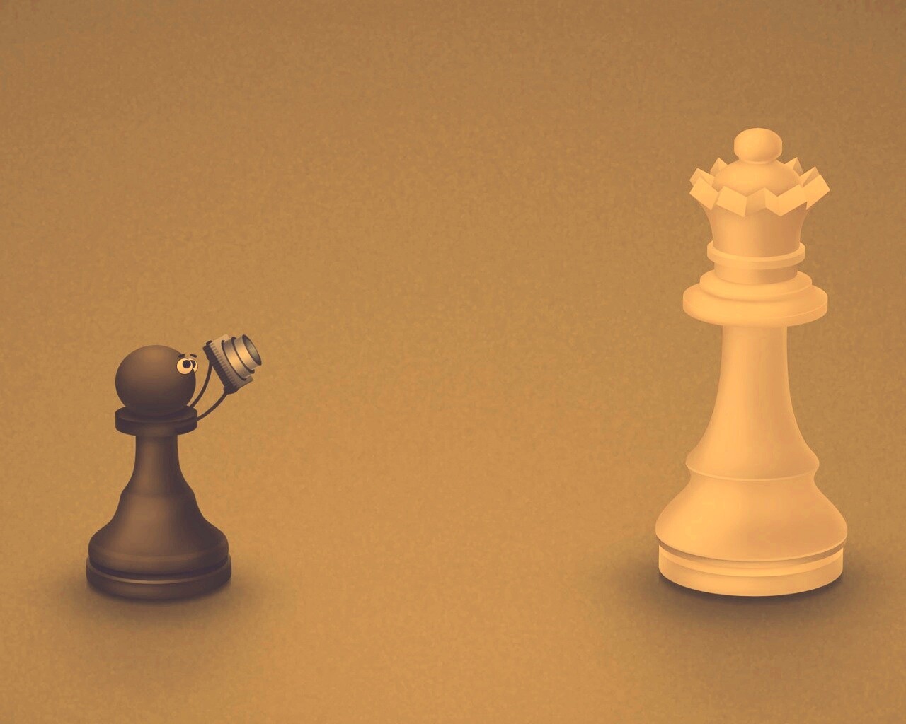 Пешка фотографирует короля обои