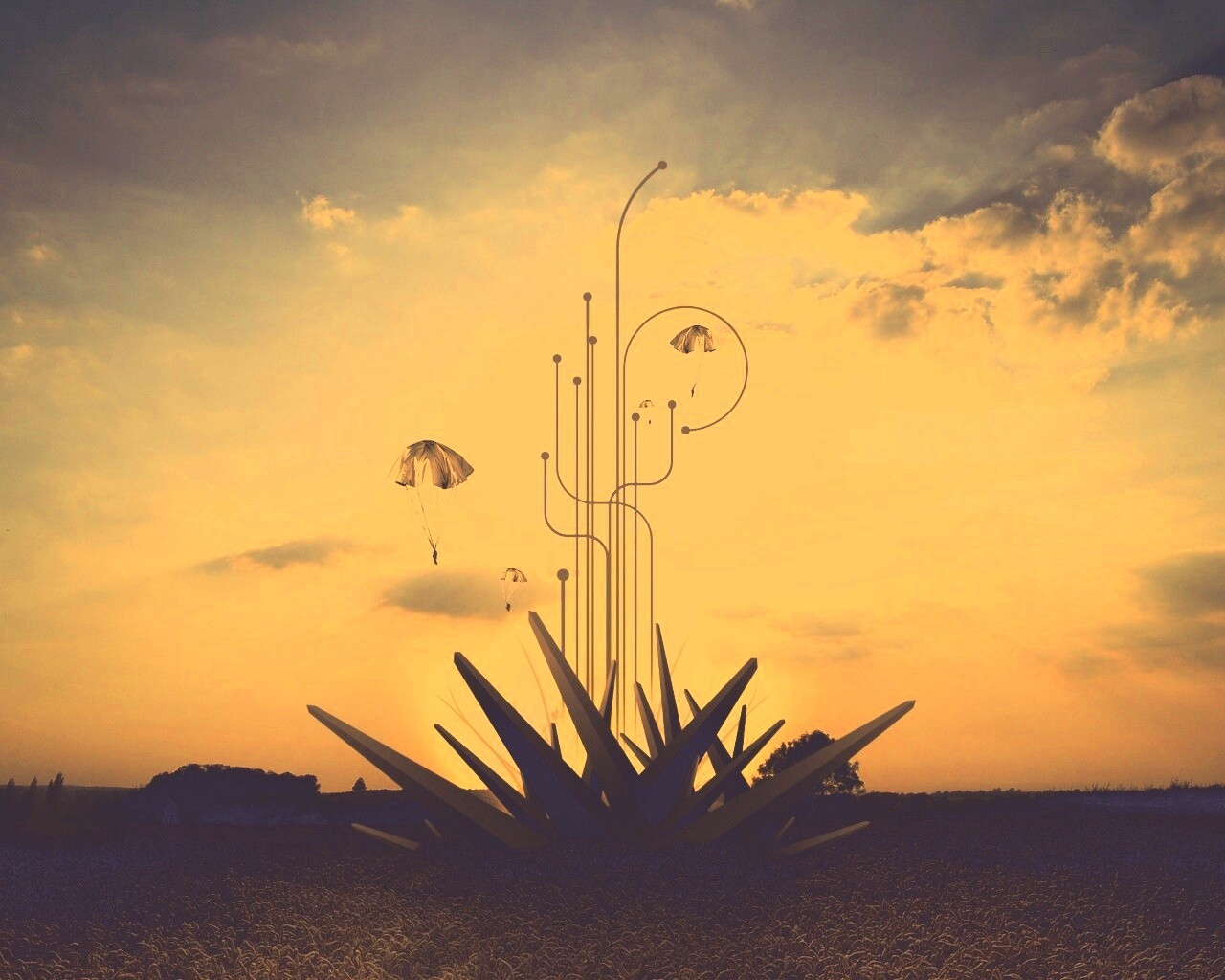 Абстрактный взрыв в настоящем мире обои