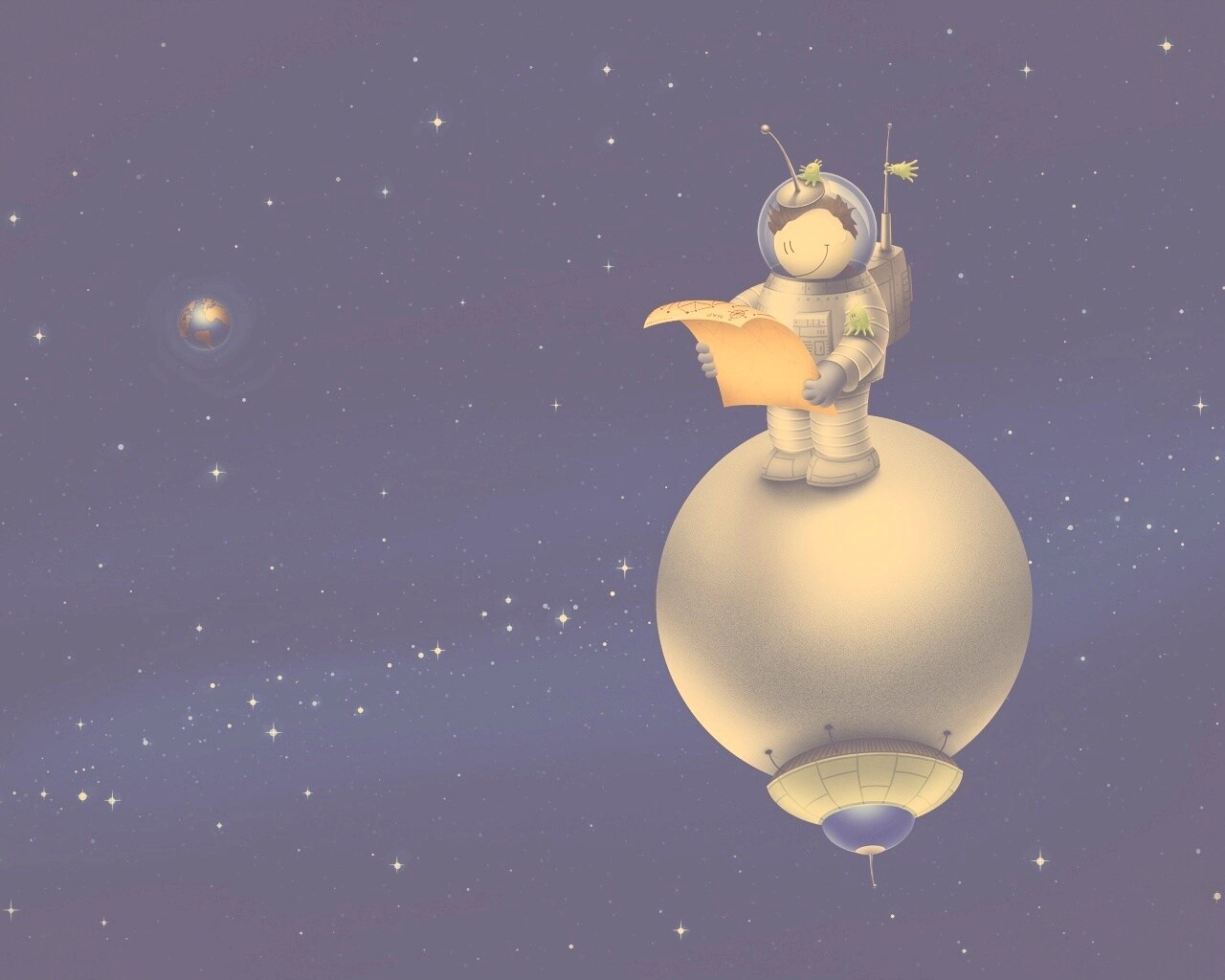 Космонват на луне обои