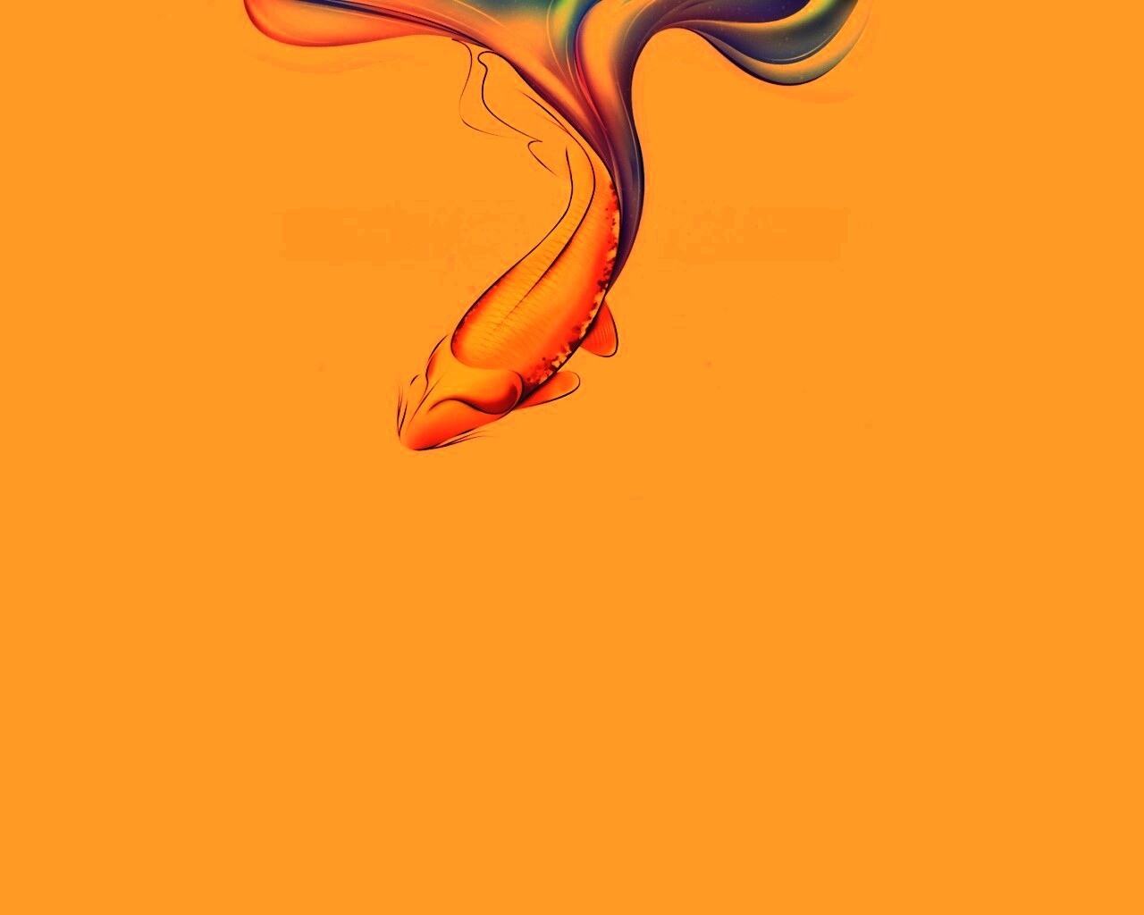 Золоая рыбка  обои