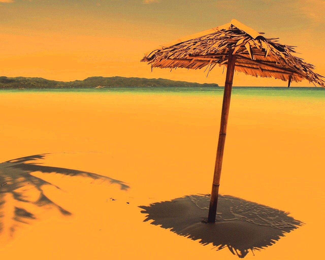 Тросниковый зонт обои