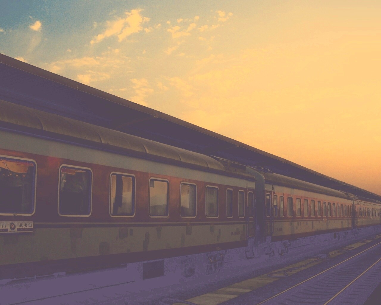 Пассажирский состав обои