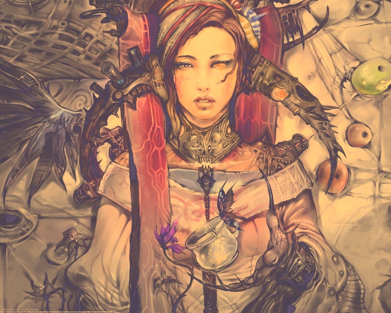 Странная девушка обои