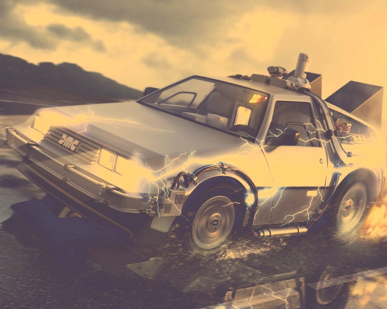 Машина времени обои