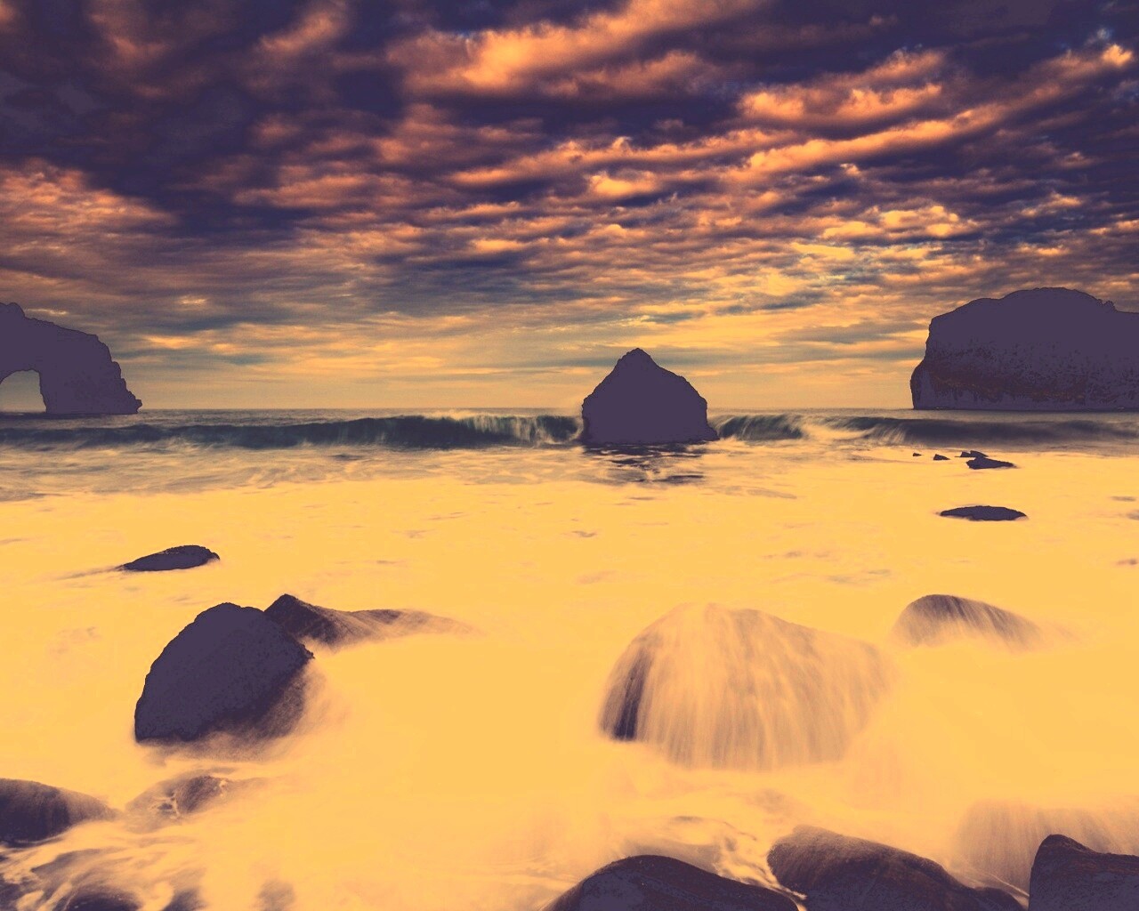 Волнующееся море обои