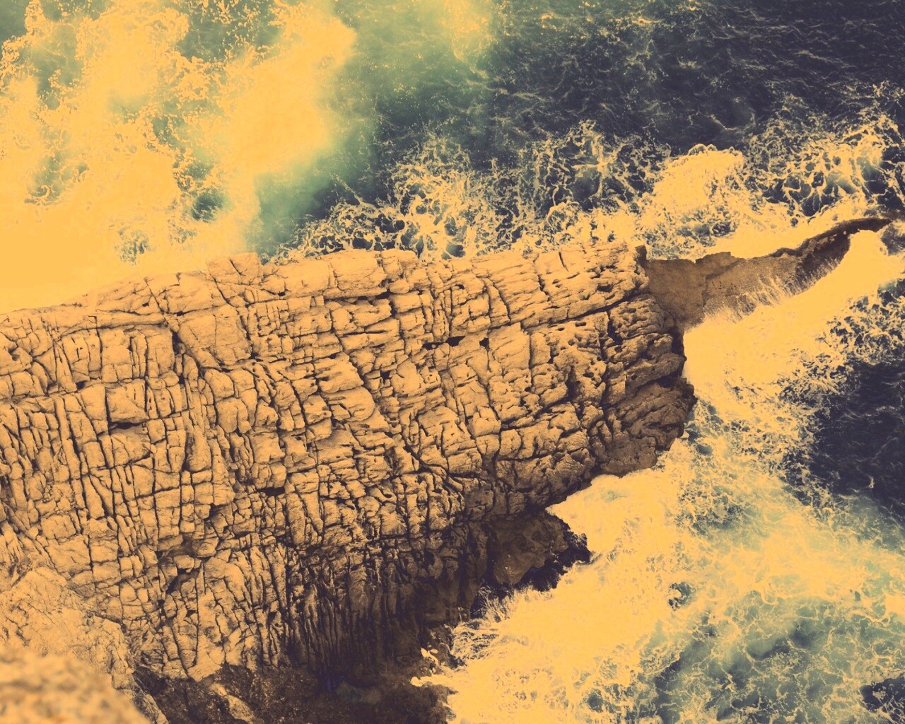 Водораздел в море обои