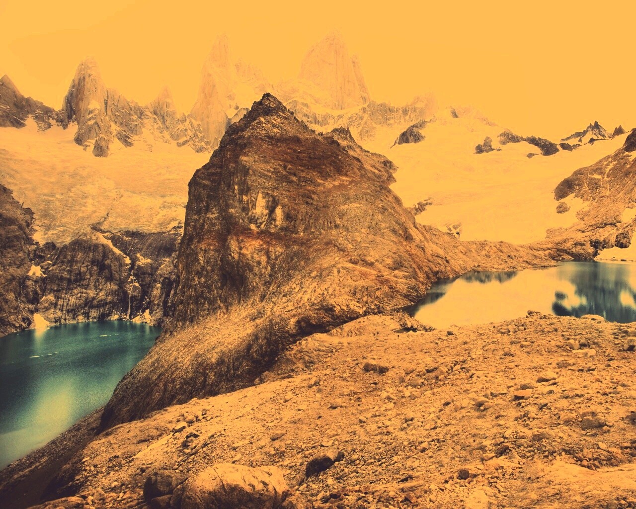 Горные озера обои