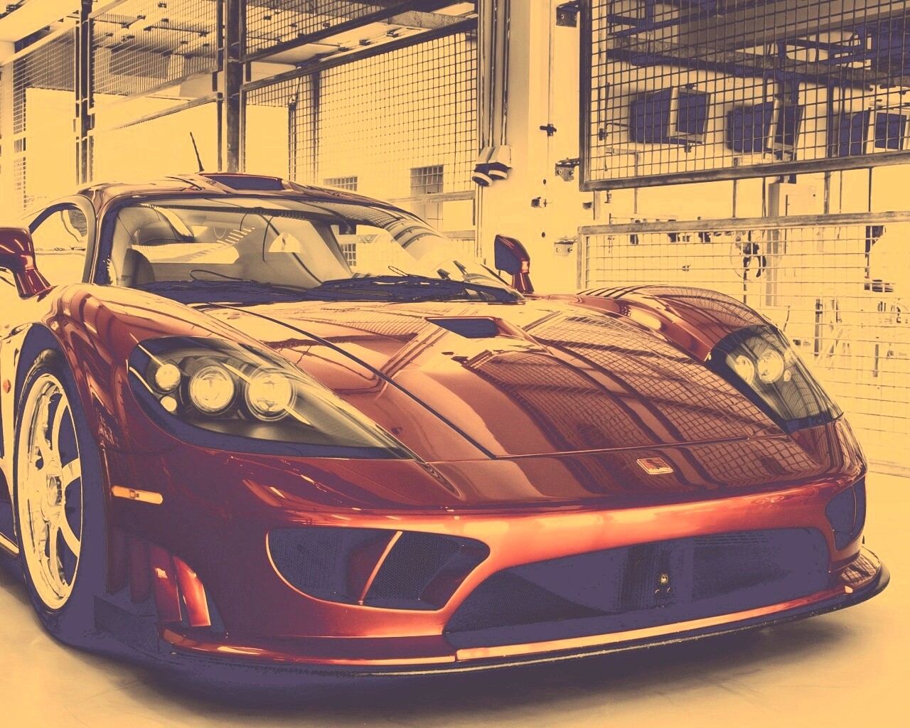 Суперкар бордового цвета обои