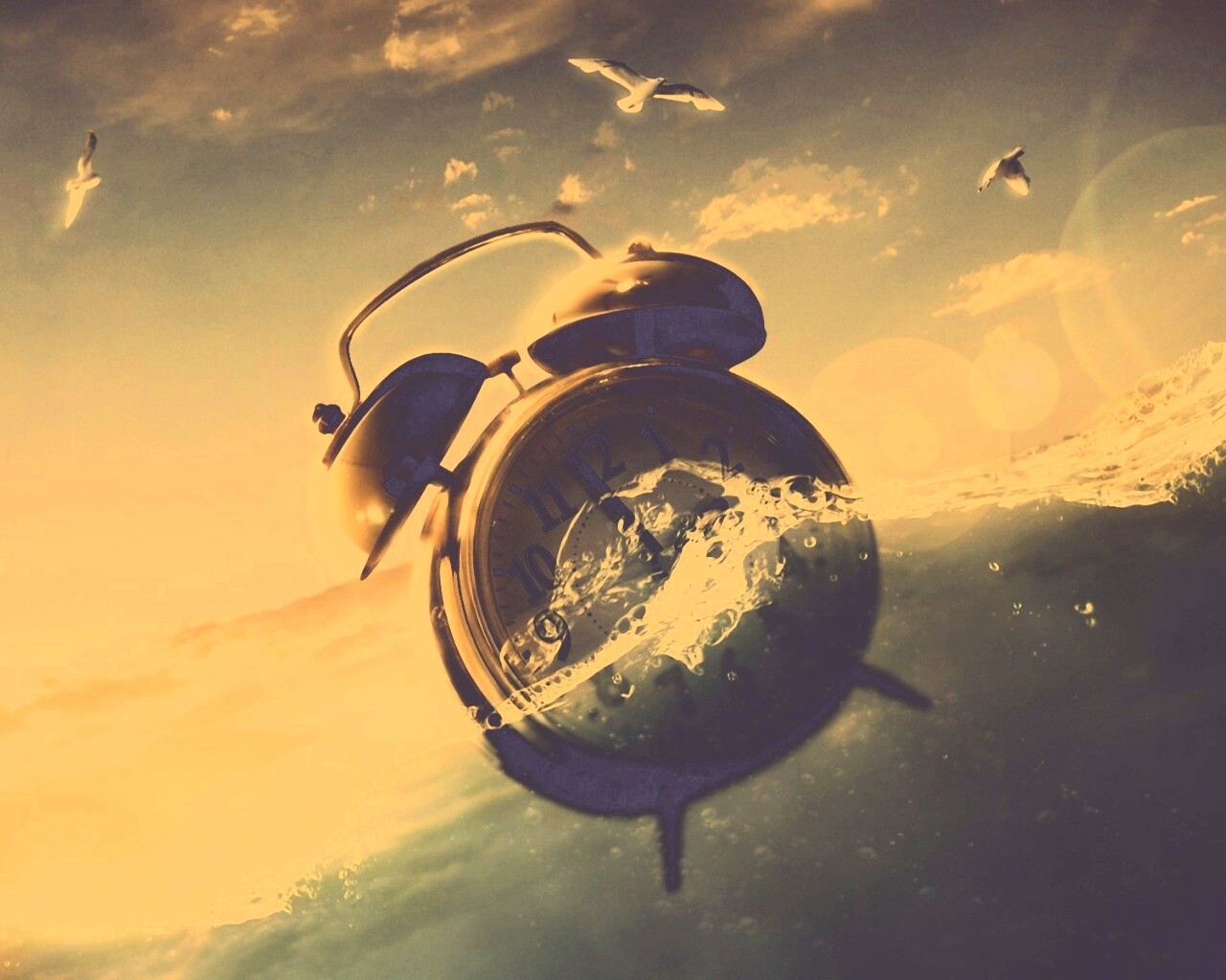 Уплывающее время обои