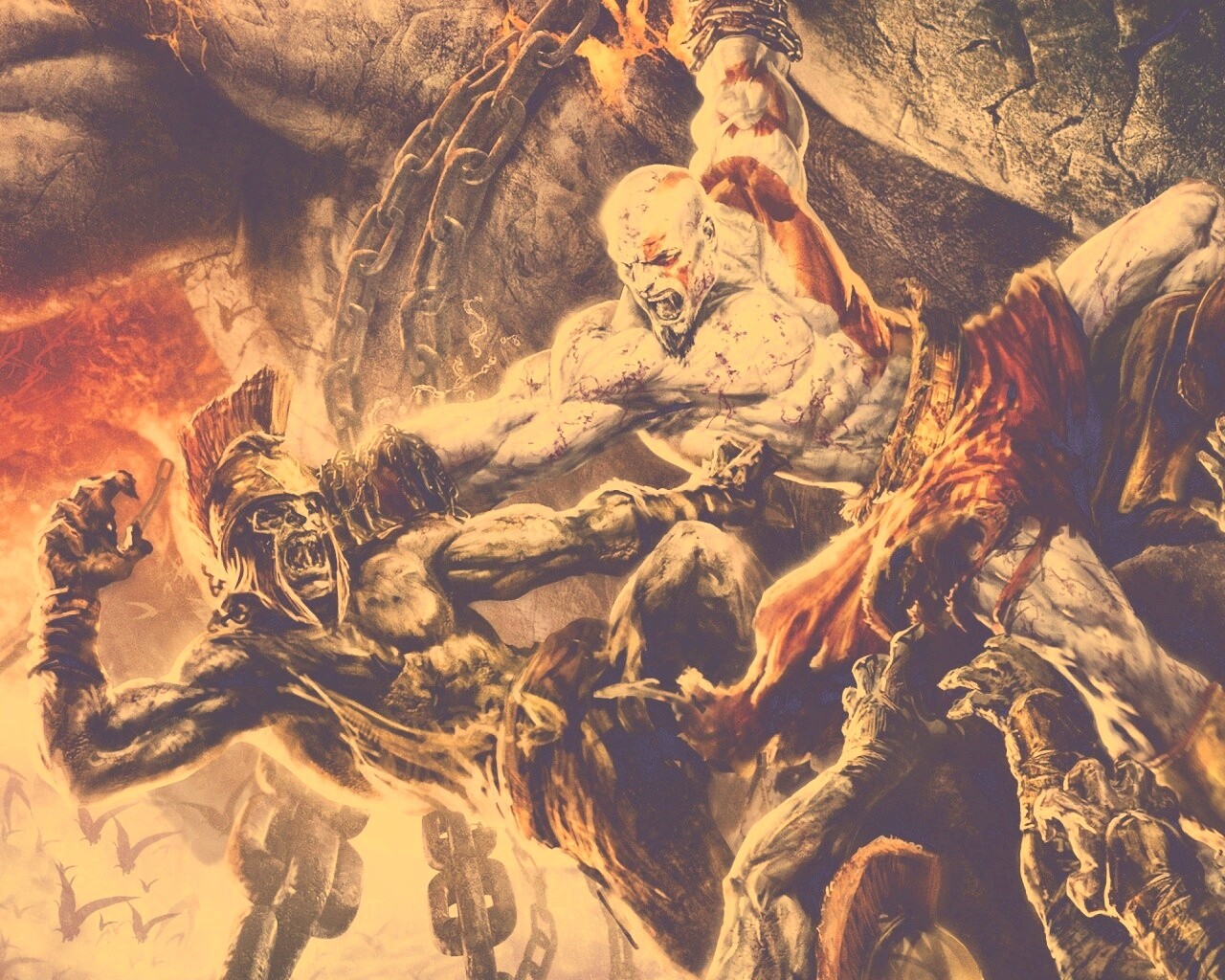 Бог войны обои