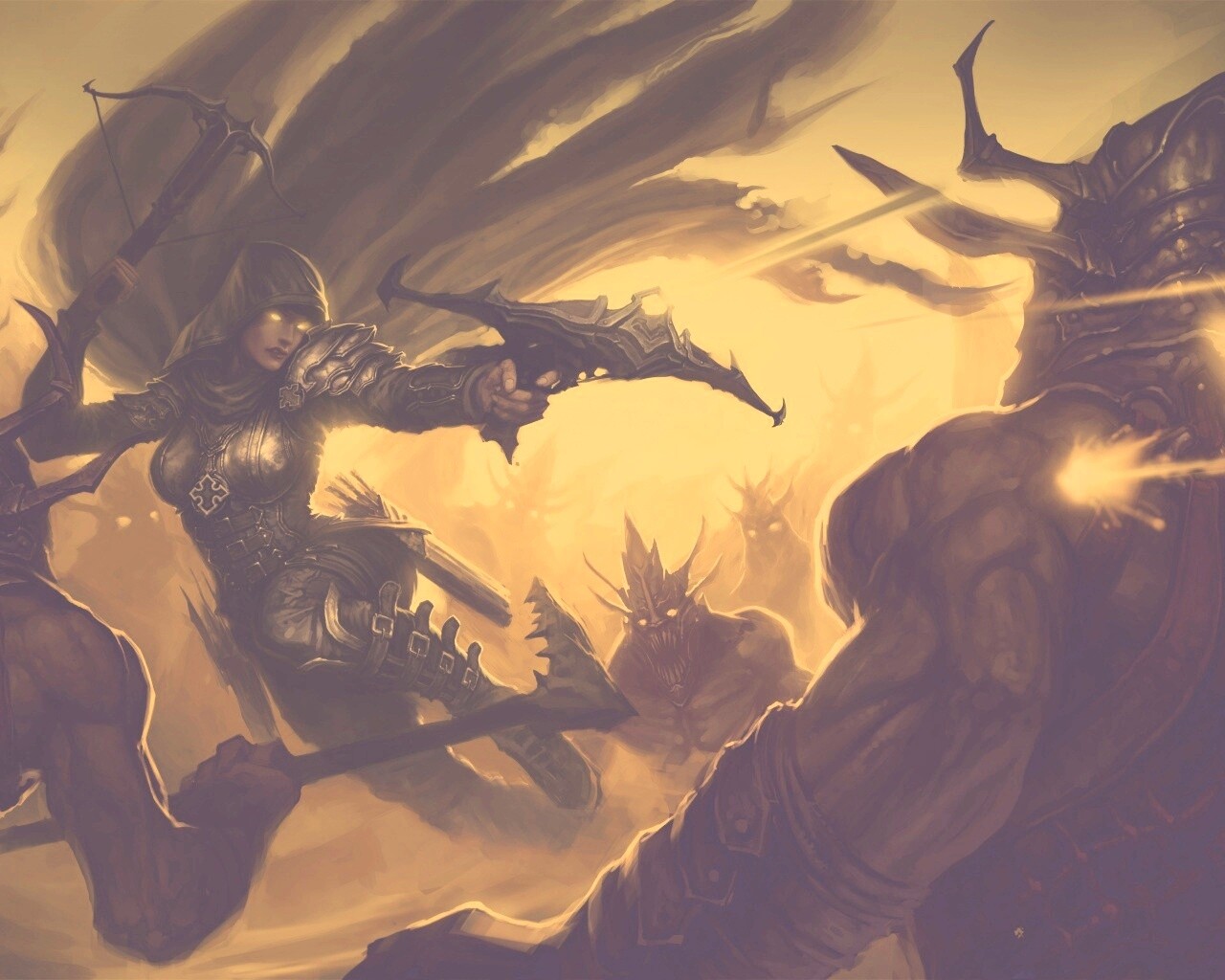 Охотник на демонов из Diablo 3 обои