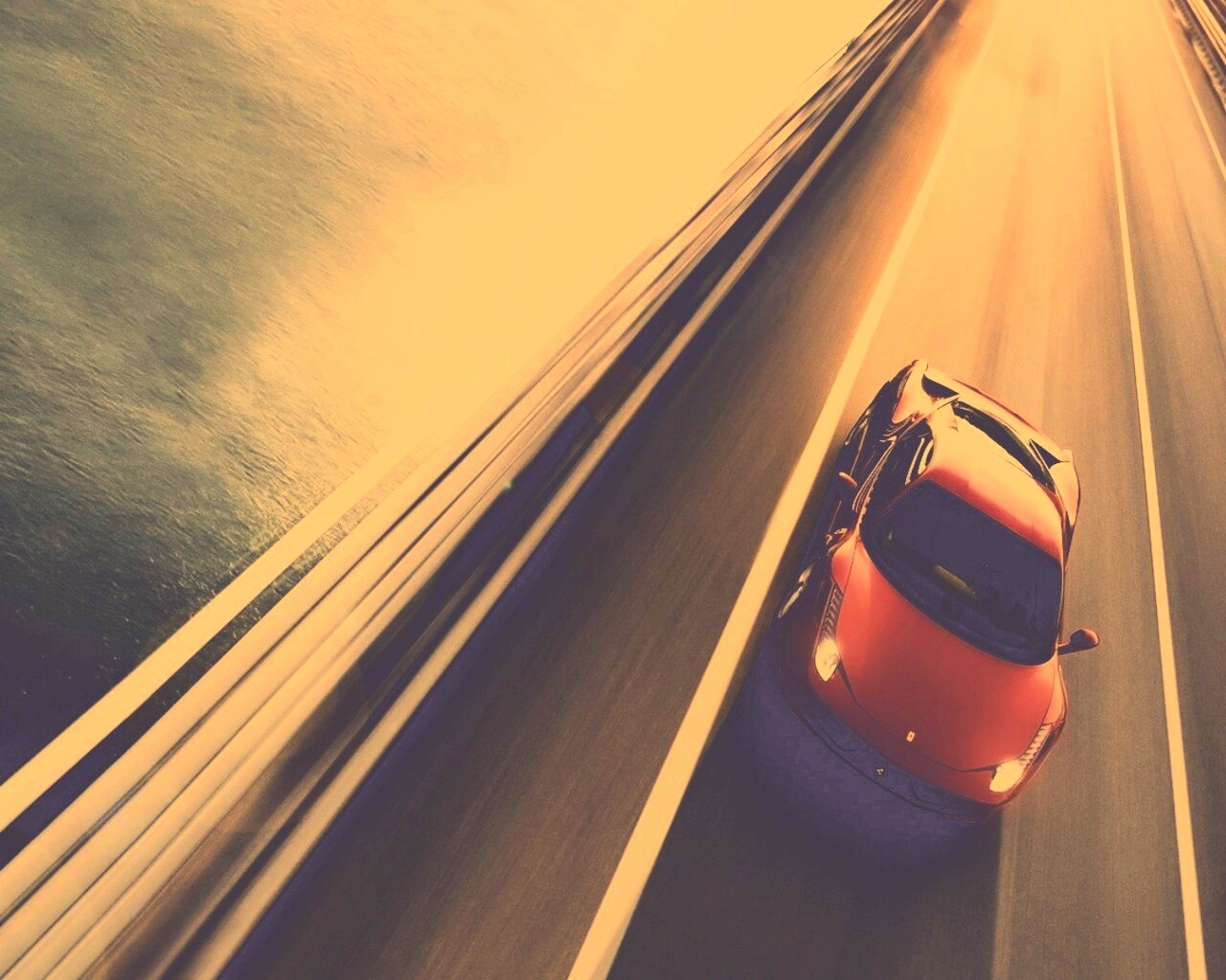 Суперкар на трассе обои