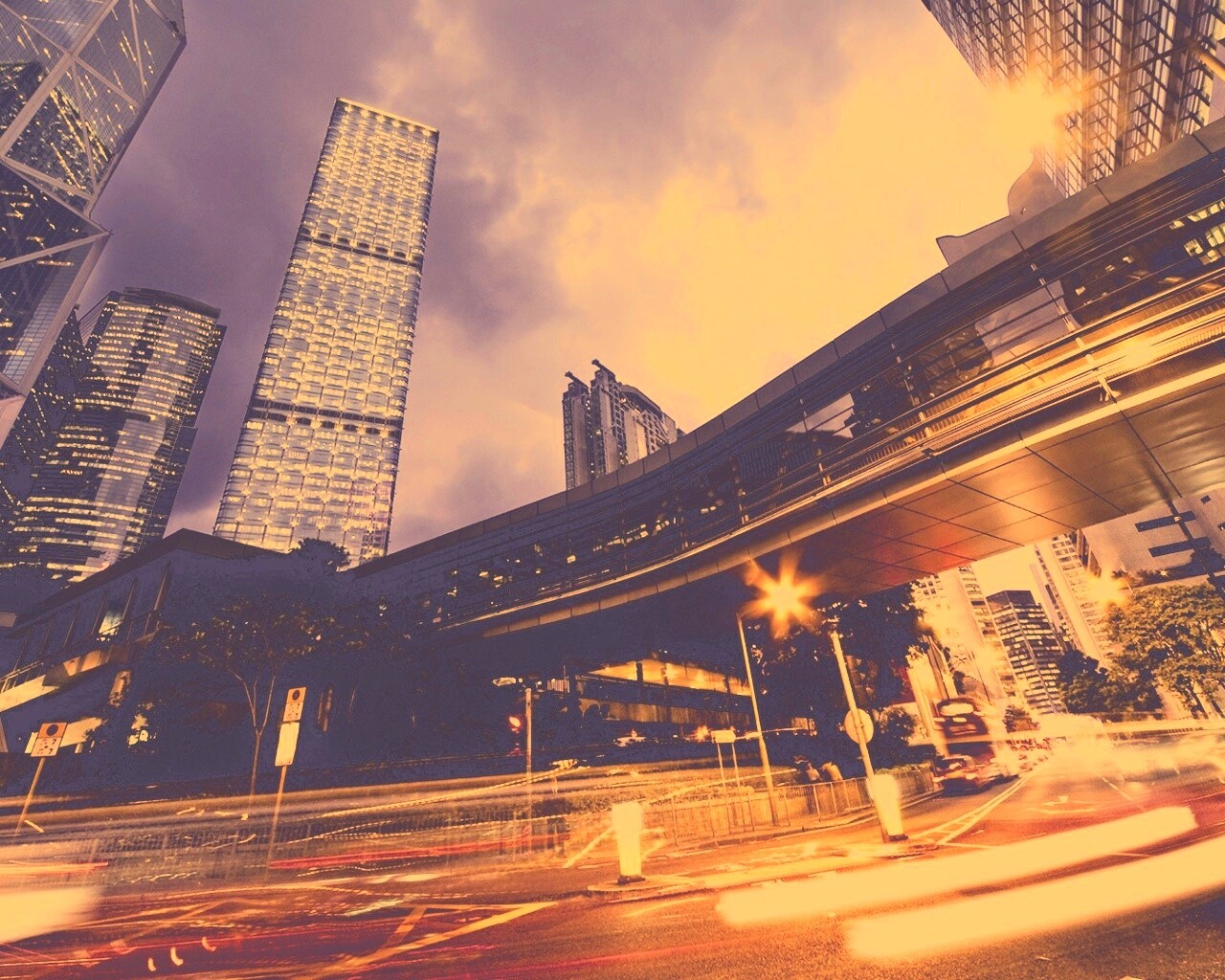 Городской ритм жизни обои