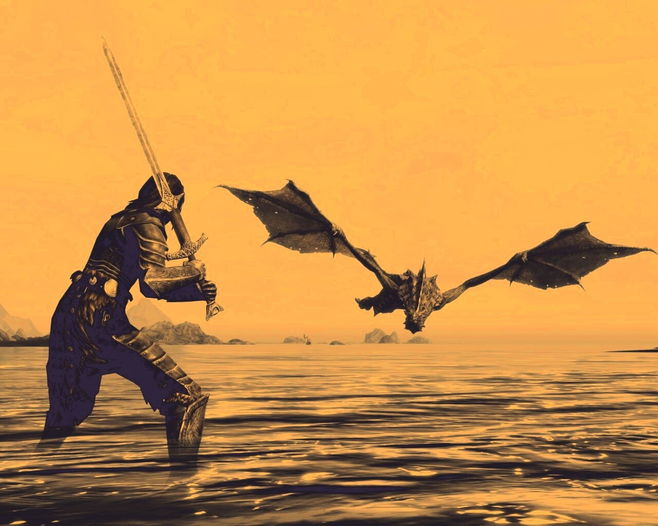 Дым над водой обои