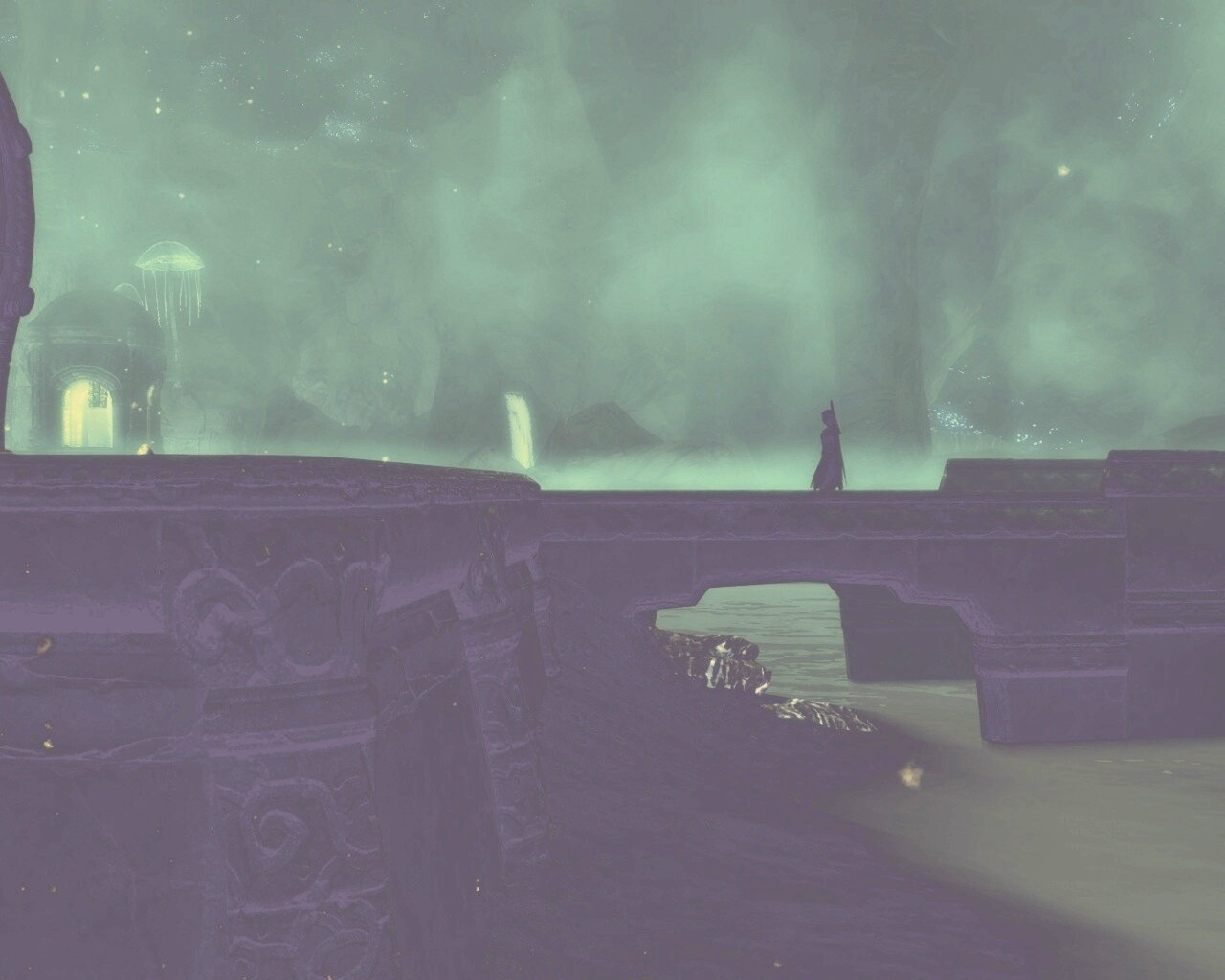 Светящийся путь обои