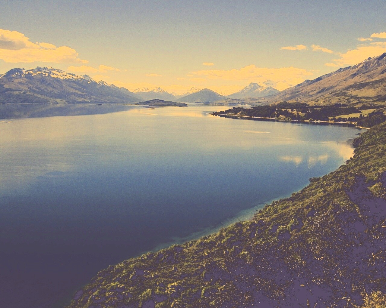 Горное озеро обои