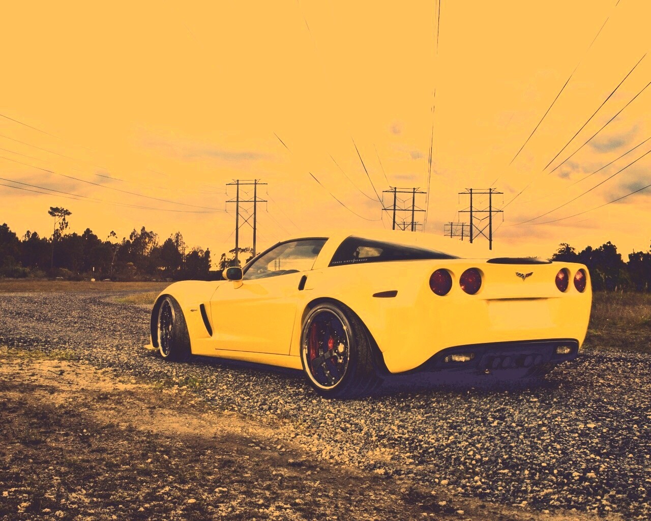 Chevrolet corvette обои