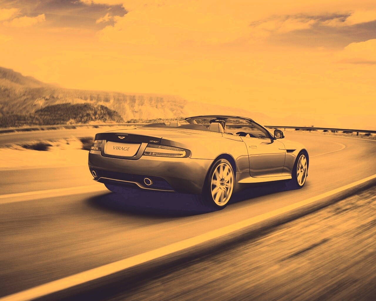 Астон кабриолет обои