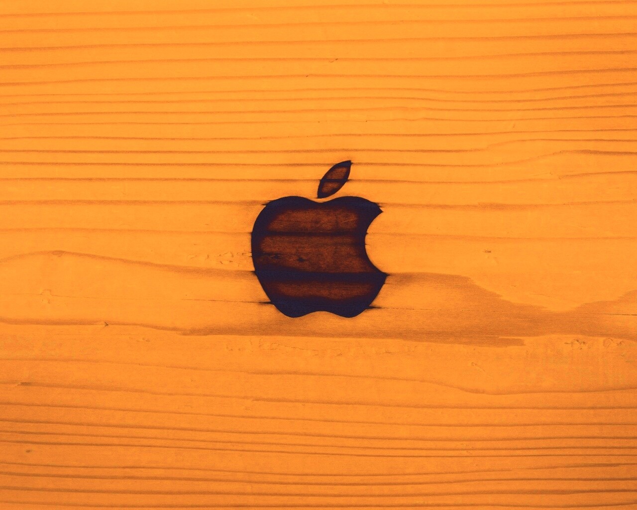 Выжженое яблочко обои