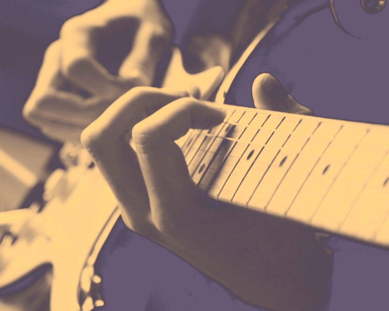 Игра на гитаре обои