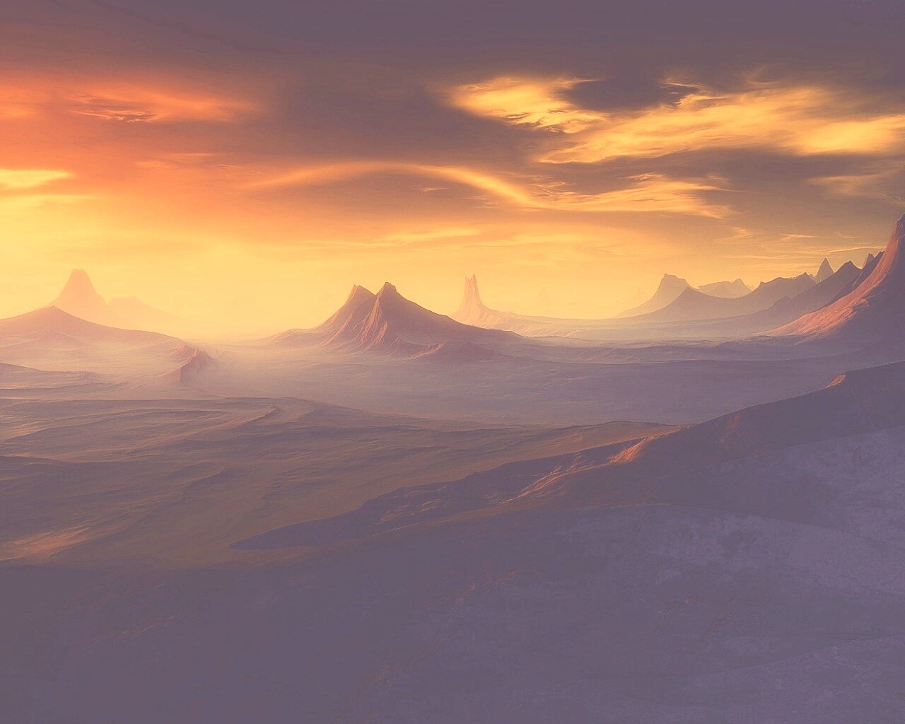 Инопланетный ландшафт обои