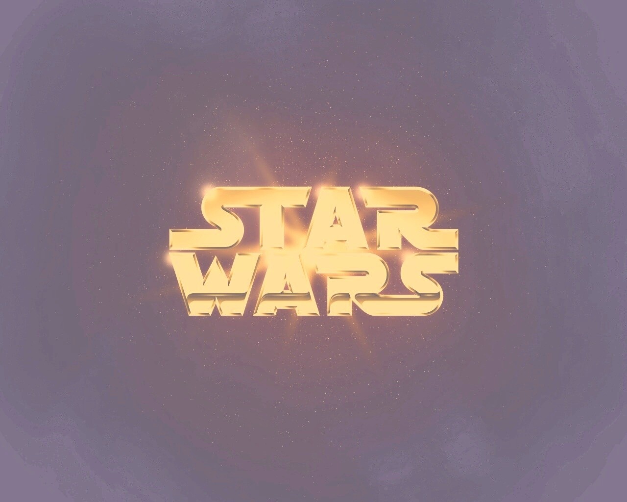 Золотой логотип Star Wars обои