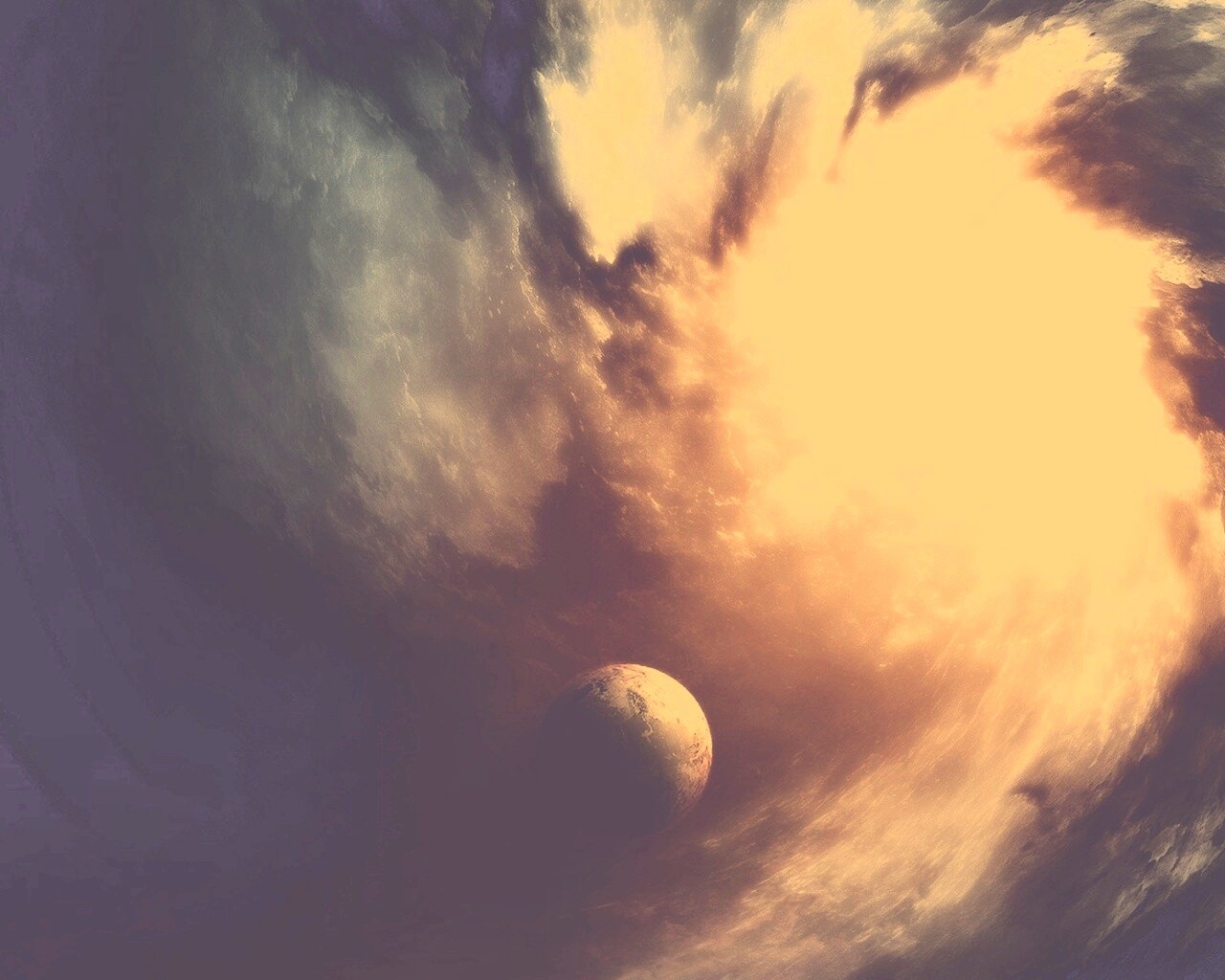 Космический вихрь обои