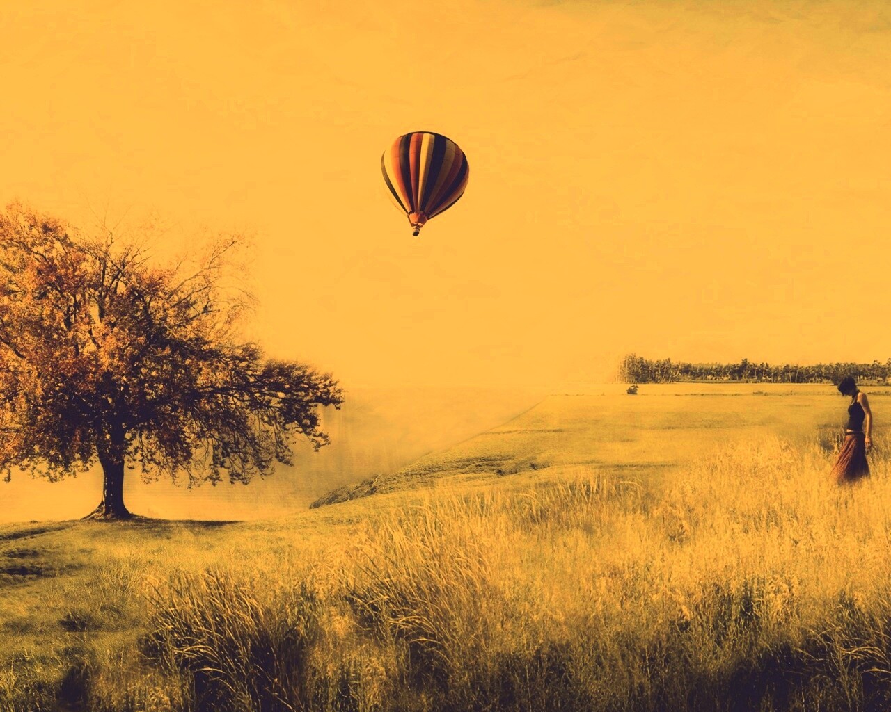 Умиротворенный коллаж обои