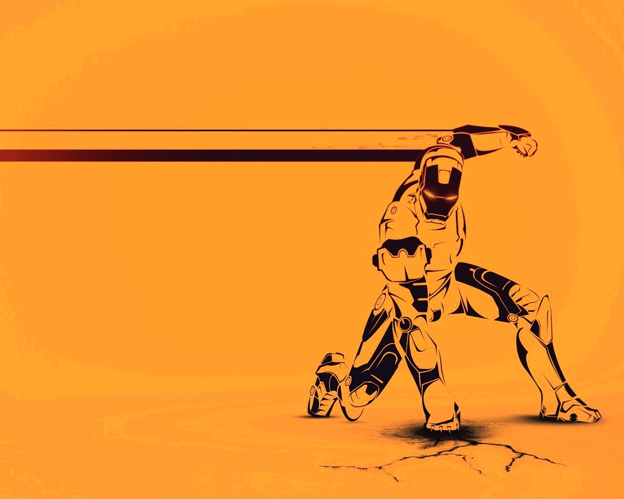 Векторный Железный Человек обои