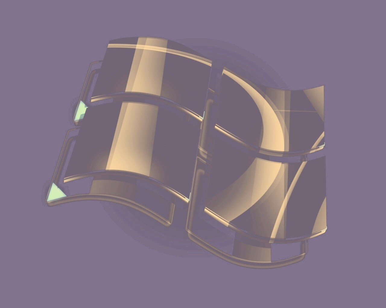 Стеклянный логотип Windows обои