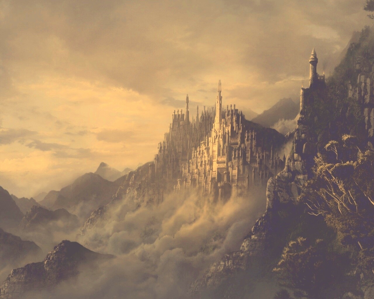 Сказочный город обои