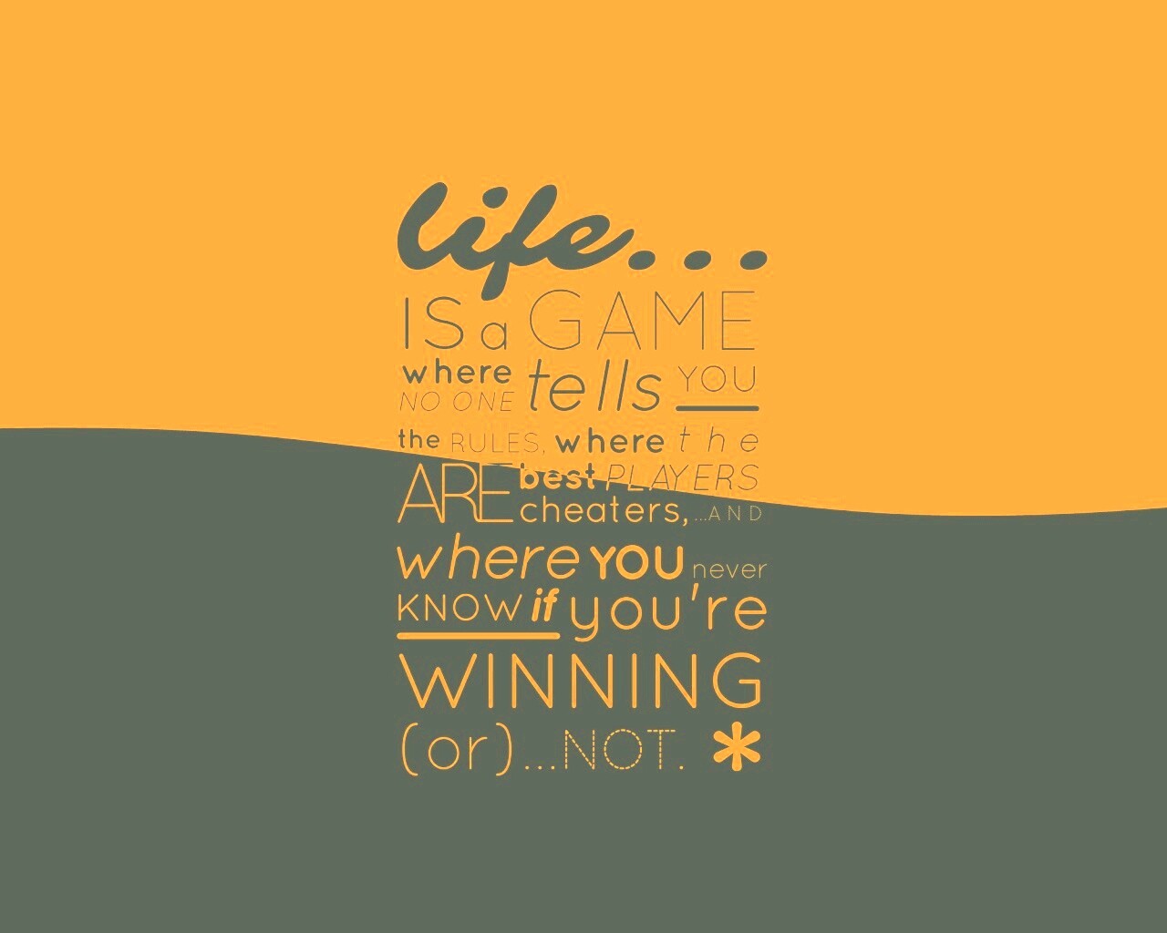 Жизнь - игра обои