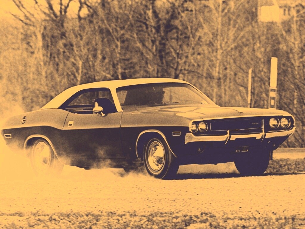 Черно-белое фото Dodge обои