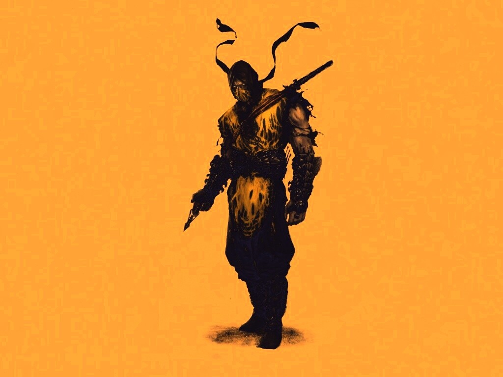 Скорпион из Мортал Комбат обои